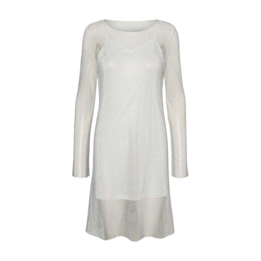 Vero Moda Womens/Ladies Celine Mesh Crew Neck Mini Dress / Snow White